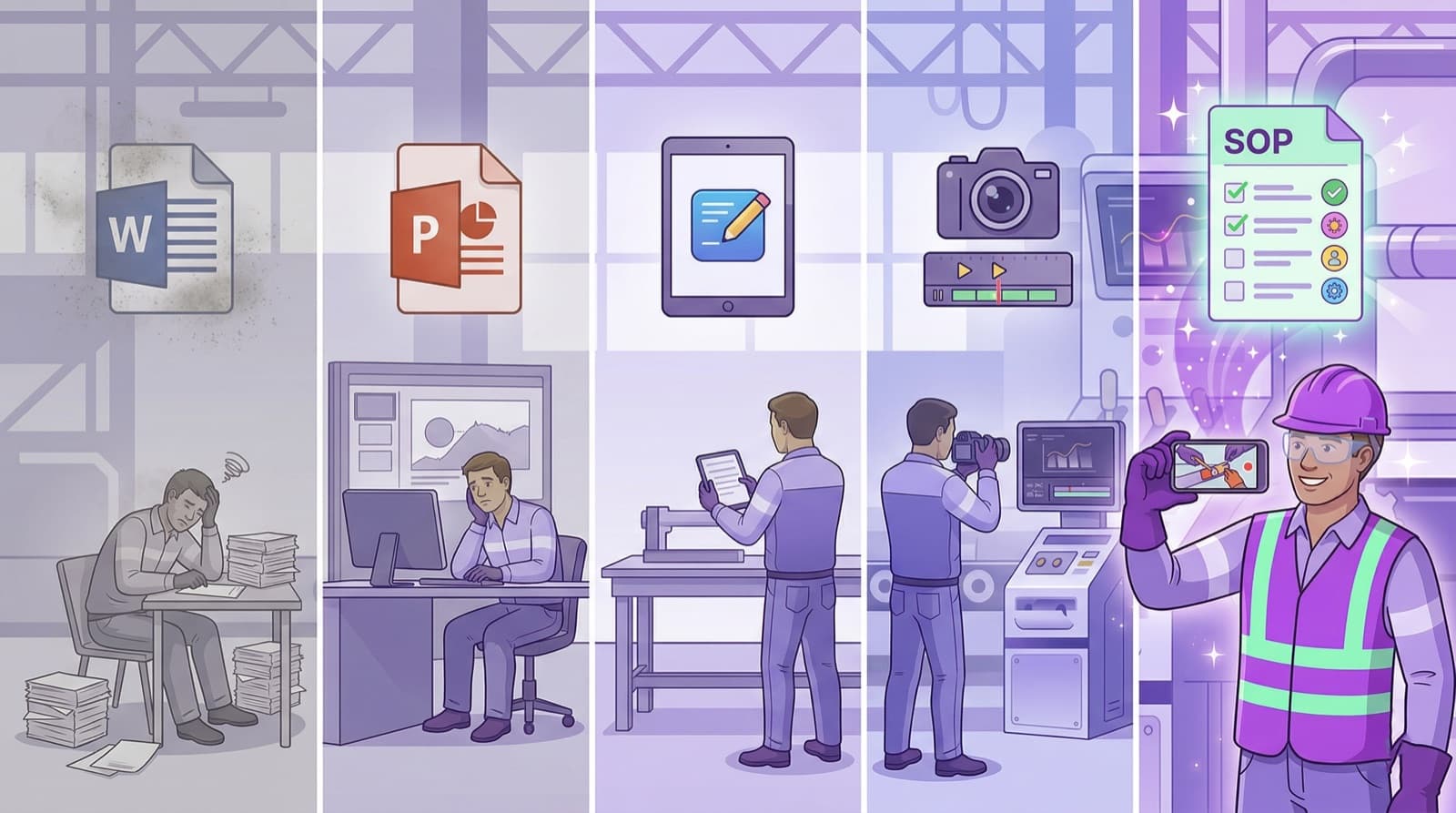 Alternative to Scribe & Tango: SOP tools for physical processes
