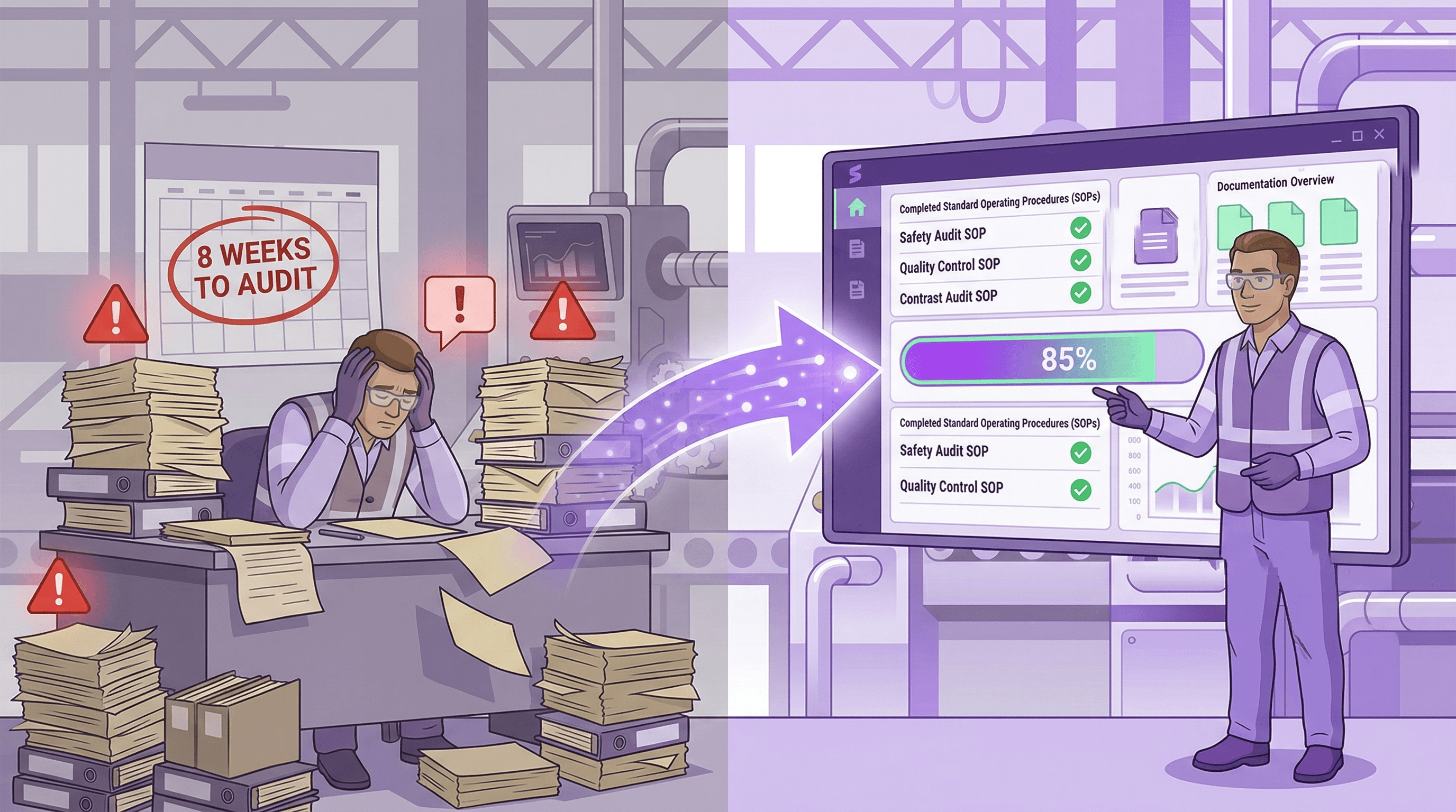 SOP-Audit-Vorbereitung: Veraltete SOPs schnell aktualisieren